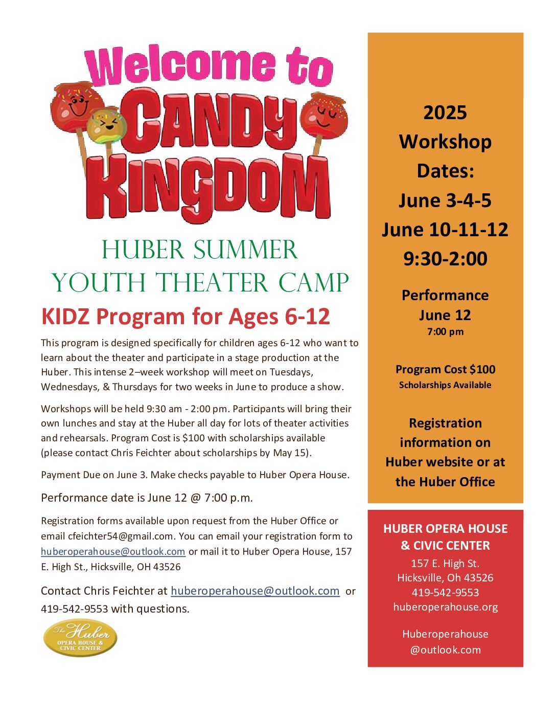 KIDZ CAMP 2025 | June 3-12 | click here for more information